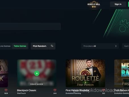 gamespk App Interface - Live Casino Baccarat